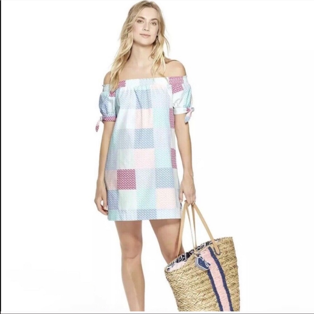 Vineyard Vines Patchwork Off The Shoulder Whale - image 2